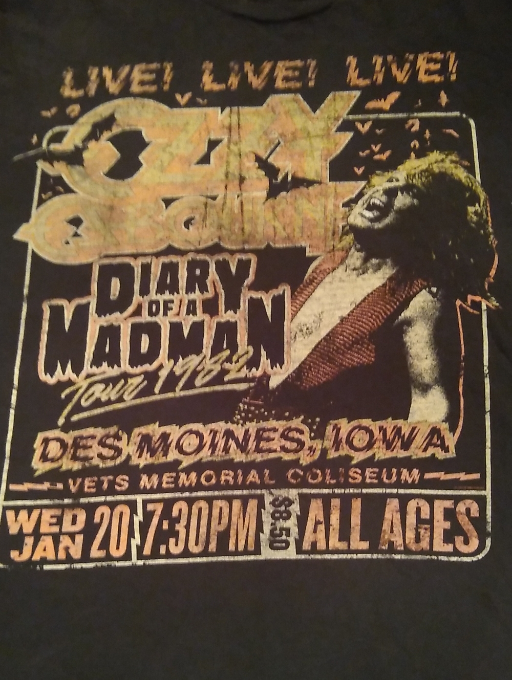 Ozzy Osbourne 'Diary of a Madman' Tour Graphic Tee